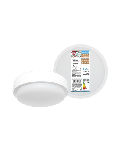 ДПП 3901 12Вт 6500К IP65 белый круг (SQ0366-0140). Светодиодный светильник LED. TDM ЕLECTRIC в Электростали