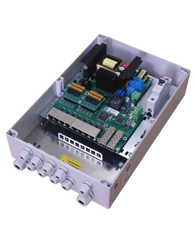 TFortis PSW-2G8F+. Коммутатор для подключения 8 камер. TFortis в Электростали