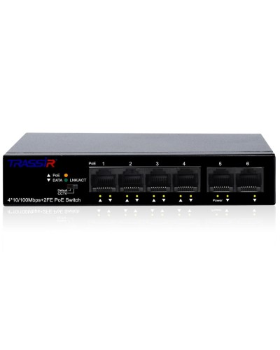 TR-NS1106-60-4POE. Коммутатор с PoE. Trassir в Электростали