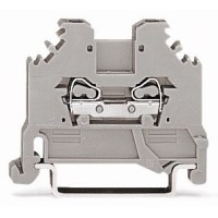 WAGO 279-101 клемма 2-проводная с боковым подключение, серая. Клемма проходная на DIN-рейку. WAGO
