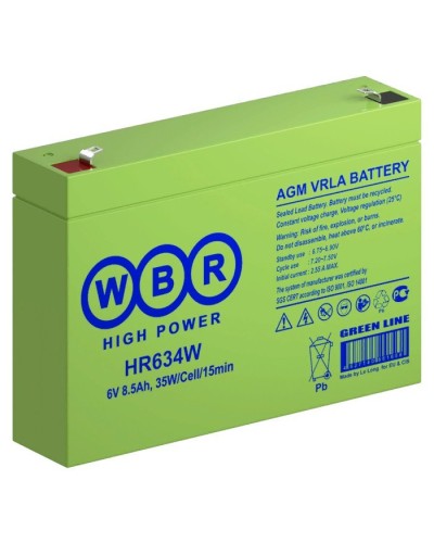 WBR HR634W. Аккумулятор герметичный свинцово-кислотный. WBR в Электростали