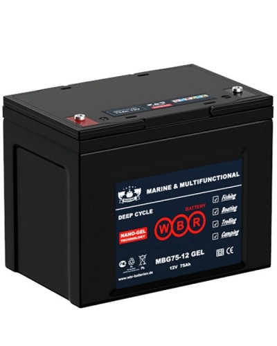 WBR MBG75-12. Аккумулятор герметичный свинцово-кислотный. WBR в Электростали