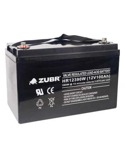 ZUBR HR 12390W (12V, 110Ah). Аккумулятор герметичный свинцово-кислотный. ZUBR в Электростали