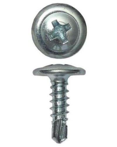 Саморез с пресс-шайбой 4.2х19 со сверлом (200 шт) (CM274019). Саморез с пресс-шайбой. ДКС в Электростали