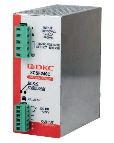 Источник питания однофазный, 240Вт, 5А, 48В (XCSF240DP). Источник питания OPTIMAL POWER однофазный, с ORing диодом. ДКС в Электростали