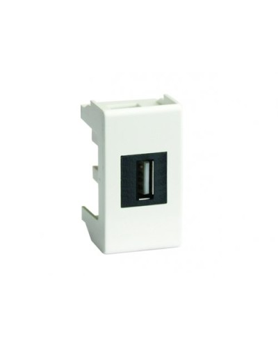 Розетка USB 2.0 Brava 1 модуль слоновая кость (75200S): Розетка USB в Электростали