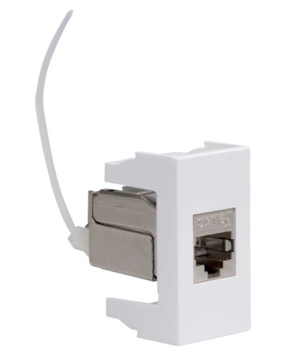 Розетка RJ-45 Viva 1 модуль кат.6A белая (45078). Розетка компьютерная экранированная с одним разъёмом. ДКС в Электростали