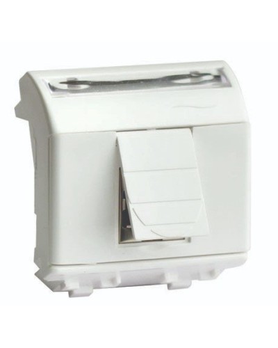Розетка RJ-45 Brava 2 модуля слоновая кость (75655S): Розетка компьютерная с двумя разъёмами в Электростали