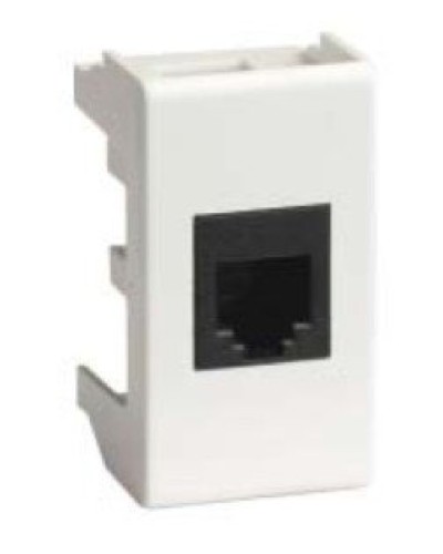Розетка RJ-45 Viva 1 модуль белая (45038): Розетка компьютерная с одним разъёмом в Электростали