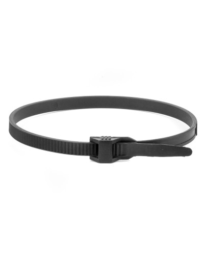 Хомут 9х300 P6.6 черный (100шт) (26502SR). Хомут с плоским замком. ДКС в Электростали
