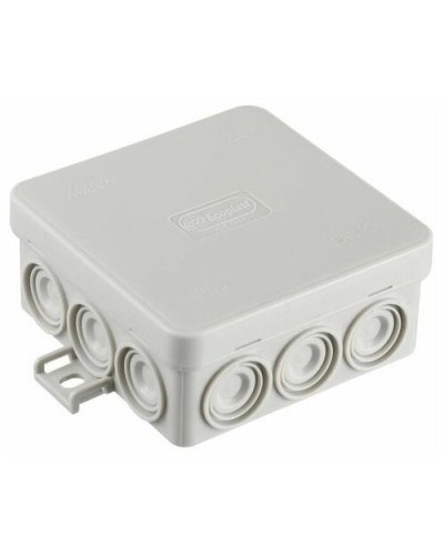 Коробка JBL085 85х85х38, 12 вых., 4P (0,15...6мм²) серая (43755HF-GR). Коробка монтажная, огнестойкая, без галогена. Экопласт в Электростали