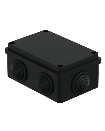 Коробка JBS120 120х80х50, 6 вых., IP55, черная (44008BL-1). Коробка монтажная. Экопласт в Электростали