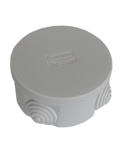 Коробка JBR080 D=80х40, 4 вых., IP44, белая (44005W-1). Коробка монтажная. Экопласт в Электростали