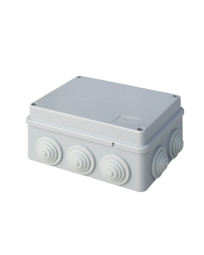Коробка JBS150 150х110х70, 10 вых., 8P (0,15...2,5мм²) серая (43019HF-GR). Коробка монтажная, огнестойкая, без галогена. Экопласт в Электростали