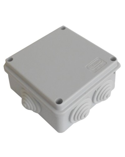 Коробка JBS100 100х100х55, 6 вых., 5P (0,15...2,5мм²) серая (43057HF-GR). Коробка монтажная, огнестойкая, без галогена. Экопласт в Электростали