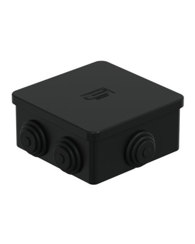 Коробка JBS080 85х85х50, 6 вых., IP44, чёрная (44066BL-1). Коробка монтажная. Экопласт в Электростали