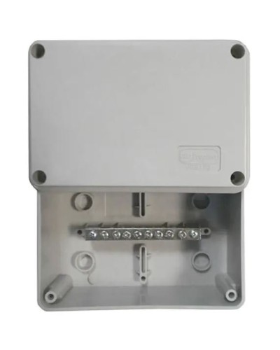 Коробка (КУП) JBS080 85х85х40, 6 вых, IP44 (44046KP): Коробка уравнивания потенциалов (КУП), 6х9мм, 8 зажимов в Электростали