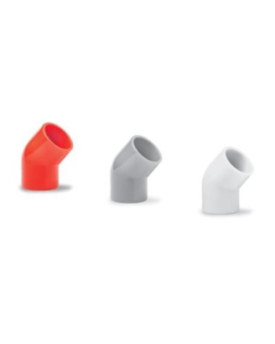 Ecoplast поворот 45гр., для аспирационной системы D25, АБС, белый (10 шт) (49225-10W). Поворот для аспирационной системы. Экопласт в Электростали