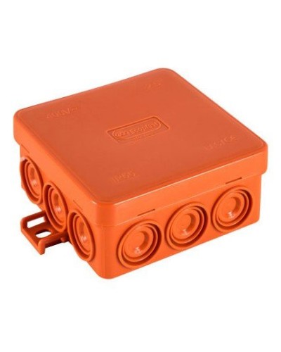 Коробка JBL085 85х85х38, 12 вых., 2P (0,15...4мм²) (43455HF). Коробка монтажная, огнестойкая, без галогена. Экопласт в Электростали