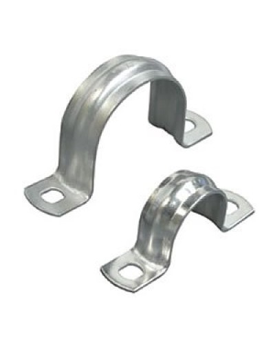 Скоба двухлапковая D50 с двумя отверстиями (50шт) (43650-50): Скоба оцинкованная в Электростали