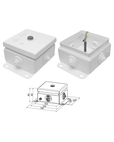 КМ IP55-1010 (без DIN рейки). Коробка монтажная электротехническая. Гефест в Электростали