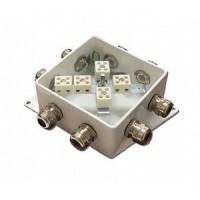 КМ-О (10к*10,0)-IP66-120х120, три ввода: Коробка монтажная огнестойкая
