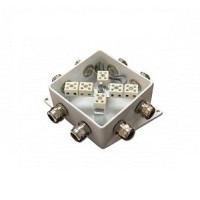 КМ-О (12к*10,0)-IP66-120х120, три ввода: Коробка монтажная огнестойкая