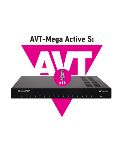 AVT-Mega Active S. 16-ти канальный комплект для передачи AHD/CVI/TVI 5Mp/4Mp/1080p. Инфотех в Электростали