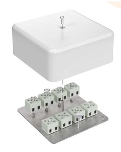 Коробка огнестойкая 103х103х45 для кабель-канала (40-0470-FR6.0-6). Коробка огнестойкая для кабель-канала. Промрукав в Электростали