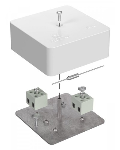 Коробка огнестойкая 75х75х30 (40-0450-FR2.5-4-П). Коробка огнестойкая для открытой установки. Промрукав в Электростали
