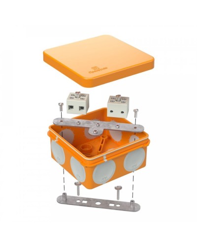 Коробка огнестойкая 80х80х40 (60-0210-FR6.0-4). Коробка огнестойкая для открытой установки. Промрукав в Электростали