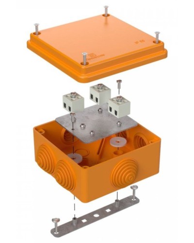 Коробка огнестойкая 100х100х50 (40-0300-FR2.5-6). Коробка огнестойкая для открытой установки. Промрукав в Электростали
