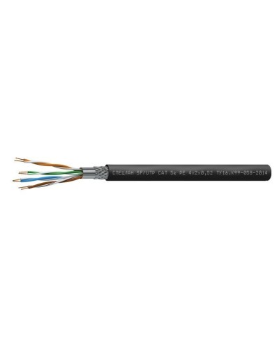 СПЕЦЛАН SF/UTP Cat 5e PE 1х2х0,52. Кабель «витая пара» (LAN) для структурированных систем связи. Спецкабель в Электростали