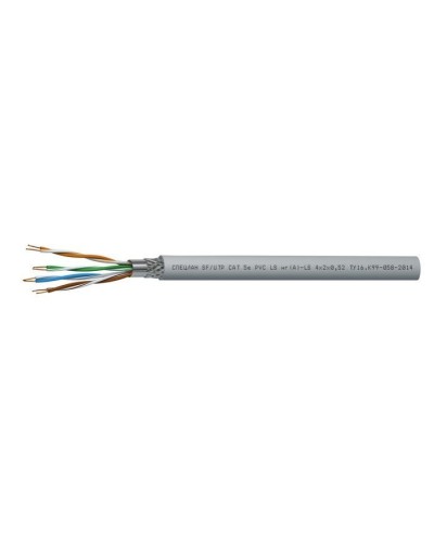 СПЕЦЛАН SF/UTP Cat 5e PVC LSнг(А)-LS 4х2х0,52. Кабель «витая пара» (LAN) для структурированных систем связи. Спецкабель в Электростали