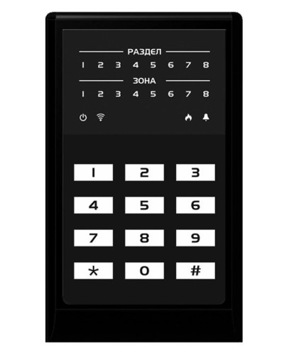 МИРАЖ-КД-04 (black). Кнопочная кодовая панель. Стелс НПП в Электростали